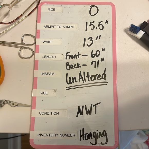 NEW IEENA for MAC DUGGAL 55272 White Chiffon Ball-Gown Wedding Dress Sz 0 - Picture 12 of 14